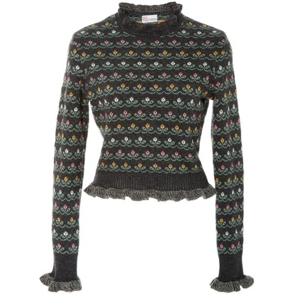 Red Valentino sweater Size L Like New.